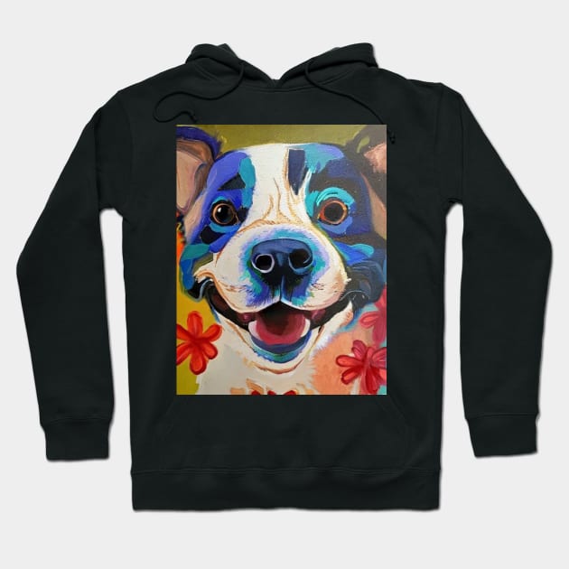 Happy dog Hoodie by meltubs76